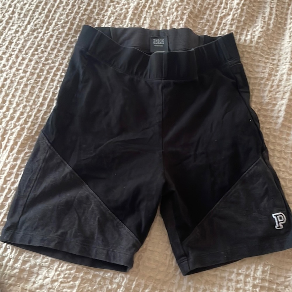 Black/Gray pink Victorias Secret yoga shorts